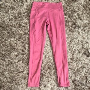 Victoria’s Secret Size 8 Women’s Pink High-Waisted Leggings With Side Pockets